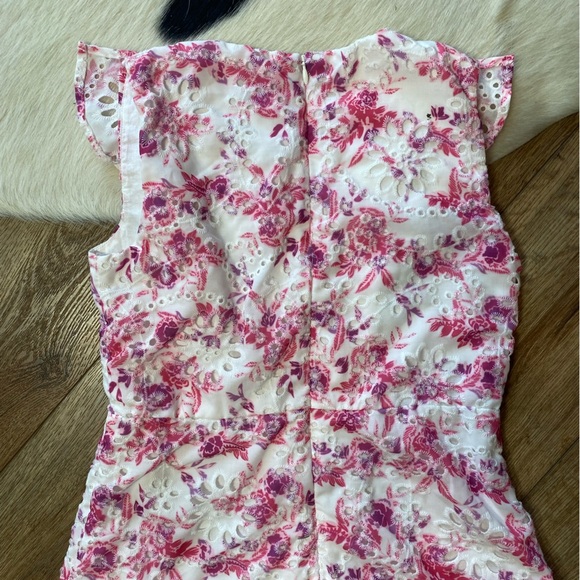 pink and white floral patterned Bardot Junior Kids dress - Picture 9 of 9